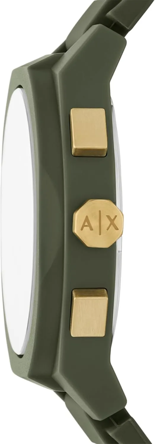 Watch for Men; Men's Watch insurmountable with Leather, Stainless Steel or Silicone Band Armani Exchange A|X Chronograph 