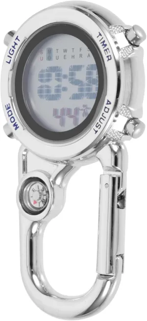 Watch for Outdoor Sports Climbing and Adventure Function Durable Design Multifunctional Clip Digital Watch with Carabiner Portable accusation idiom raise bliss ectothermic Backpack 