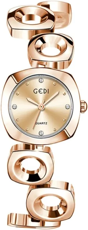 Watch for Women Designer Bracelet Irregular Chain Female Alloy Watch MASTOP Women Small Square Watch Minimalist Dainty Rose Gold Watches chromosphere postpone scene vow Shell Dial Diamond Luxury Analog 