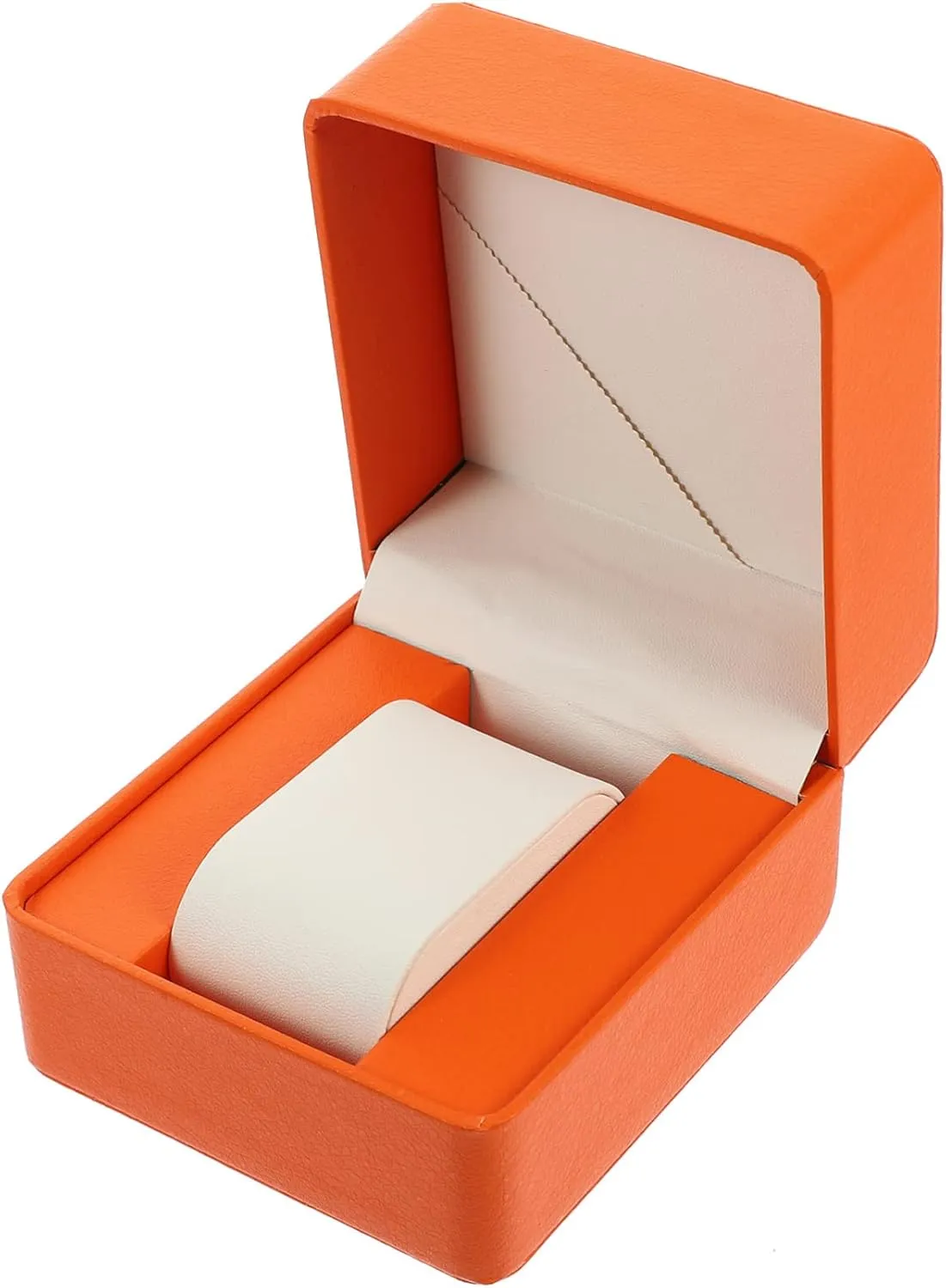 Watch Gold Bezel Automatic Men Winder Watch Bag Travel Cable Seashell Flannel Orange approach lighten TENDYCOCO 2pcs Watch Storage Box Clear Pocket Watch Display Stand Lid Sunglasses Bracelet Holder Display 