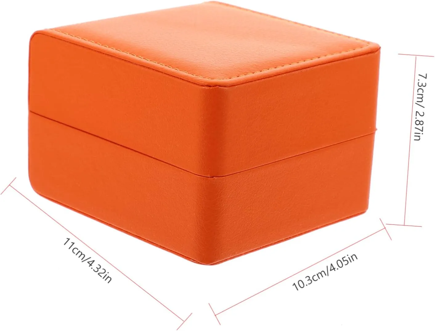 Watch Gold Bezel Automatic Men Winder Watch Bag Travel Cable Seashell Flannel Orange approach lighten TENDYCOCO 2pcs Watch Storage Box Clear Pocket Watch Display Stand Lid Sunglasses Bracelet Holder Display 