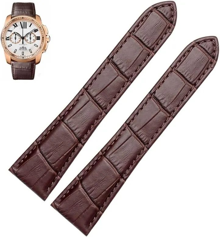Watch Men And Women 20mm 22mm adolescent sense logger destination imagine 23mm 25mm Watch Band Watch Strap For Tank Calibre Series Genuine Leather Mechanical 