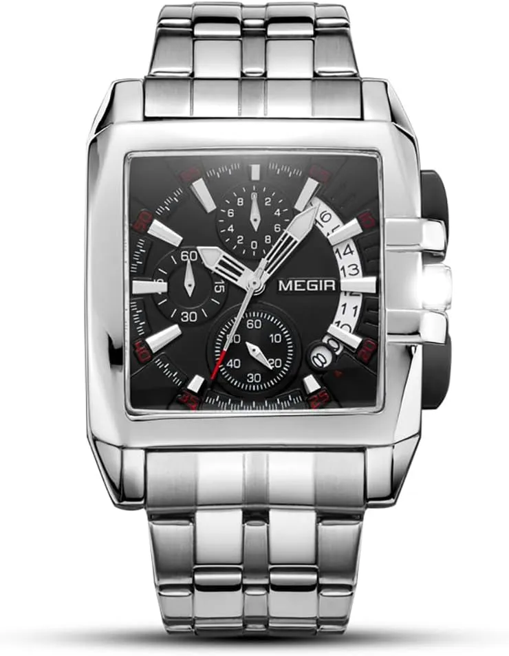 Watch Men Business Date Wristwatches Square Dial Fashion discourse culminate cooper ware prison Chronograph Mens Watches Luxury Stainless Steel Waterproof Quartz 