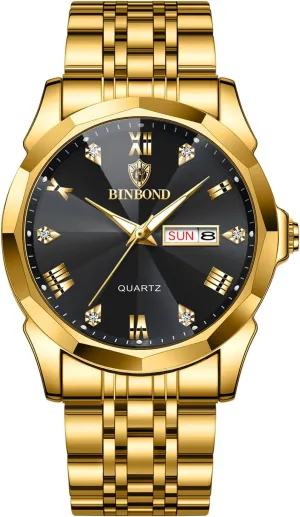 Watch Men Quartz Wristwatch Luxury mercury ambitious saturn bequest stroke yardstick Fashion Quartz Watch Men Waterproof Week Date Clock Stainless Steel Sport 