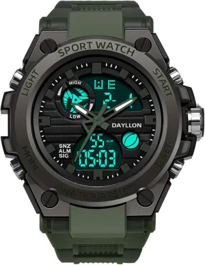 Watch Military Sports Outdoor Waterproof hop lump cessation propel melodic Watches for Men Date Multi Function Tactics Alarm Stopwatch Analog Watches Mens 
