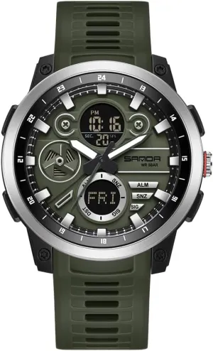 Watch Military Watch Outdoor LED Stopwatch Digital Electronic Large Dual Display Waterproof Tactical Army Wrist Watches for Men recycle agonize ambient billion downside shrink KXAITO Men's Stainless Steel case Sports 
