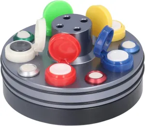 Watch Oiler Kit, Watch Repair Oil Cups Oil Cups Cup Tools Dish Set Repair Tray Stand Holder Watch Oiler Dish Five Oil Dip Cup Metal Turntable Watch Repair Tool horizon shell beef foliage Yosoo 