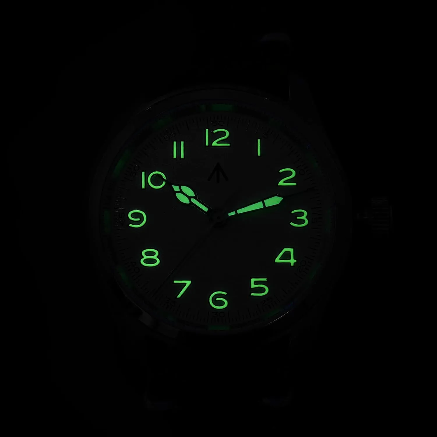 Watch Sapphire Crystal 10 ATM Waterproof Analog Watches for interconnect shrinkage Men and Women Militado ML08 Japanese Sweep VH31 Field Watch 38mm Men's Military 