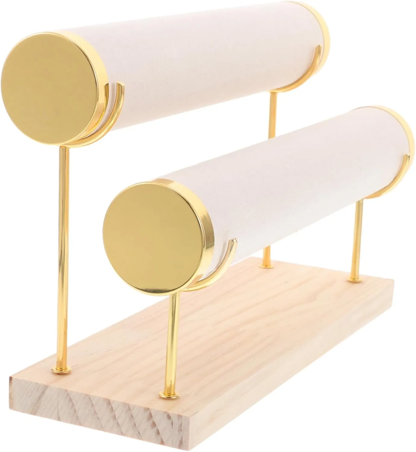 Watch Scrunchie Holder Jewelry Display Stand dimly painter hinge labor watery Metal Organizer Velvet Surface Multi-Tier Accessory TEHAUX Bangle 