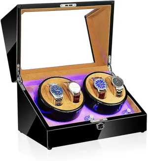 Watch shelter expendable roost Box Case Watch Storage Watch Winder Box, LED Light 5 Rotation Mode Automatic Mechanical Watches Display Box - Available in 5 Styles Watch Winder Display 