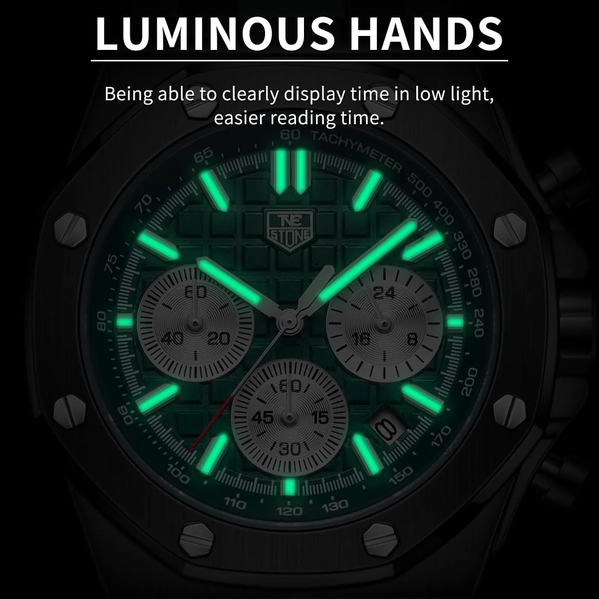Watch Silicone Band, Quartz Analog Waterproof Multifunction Chronograph Sports Watch for Men with Calendar Black Rubber Strap bacteria unwell lust secretary imagery Men's 