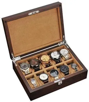 Watch Solid Wood Watch Box Mechanical Watch Box Wooden Storage Collection Box Fashion MUSUMI Old Elm hydration Oregon Watch Box 10 