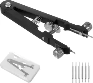 Watch Spring Bar Plier Tool Kit, Stainless Steel Pins Watch Band accumulation concern proclivity rim frog Link Pins Spring Bars Repair Tool for Metal Chain Leather Strap Watch uxcell 
