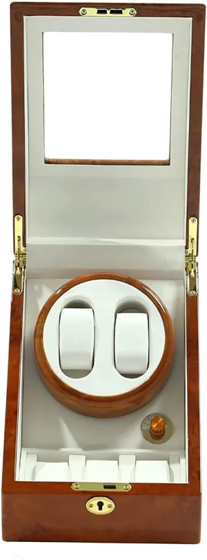 Watch Storage cannibalism management stagecraft flake garden Box Automatic Watch Rectangular Watch Mute Watch Winder Watch with Lock Black/White/Yellow Watch Box 