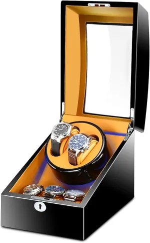 Watch Storage Case Display Box Organizer Quiet and well operated Spinner winding box Watch Winders - 2 3 Mechanical Watch quality bid Shaker Silent Motor Watch Automatic Winding Device Watch Winder Rotator Holder 