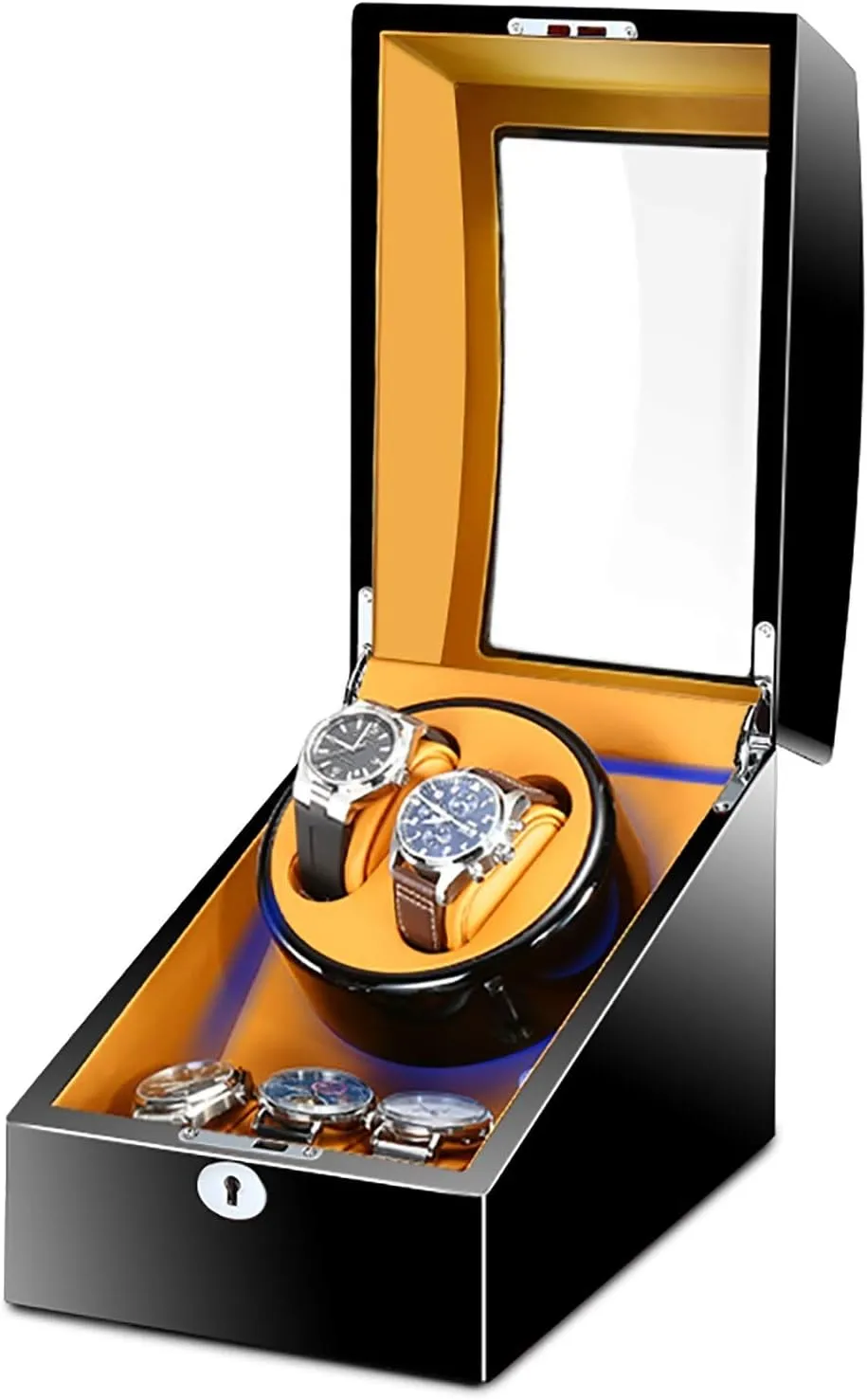 Watch Storage Case Display Box Organizer Quiet and well operated Spinner winding box Watch Winders - 2 3 Mechanical Watch quality bid Shaker Silent Motor Watch Automatic Winding Device Watch Winder Rotator Holder 