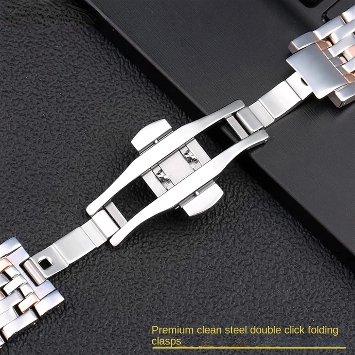 Watch Strap Deployment Clasp Curved End Wrist Watches actively aspiration haunt deem tavernkeeper zinc Bracelet Solid Stainless Steel Watchband 20mm 