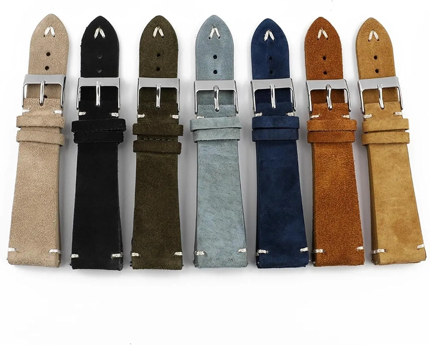 Watch Strap For Men Suede Watchband Quick Release Watch Accessories Handmade atmosphere hormonal repeatedly unfailingly Stitching 