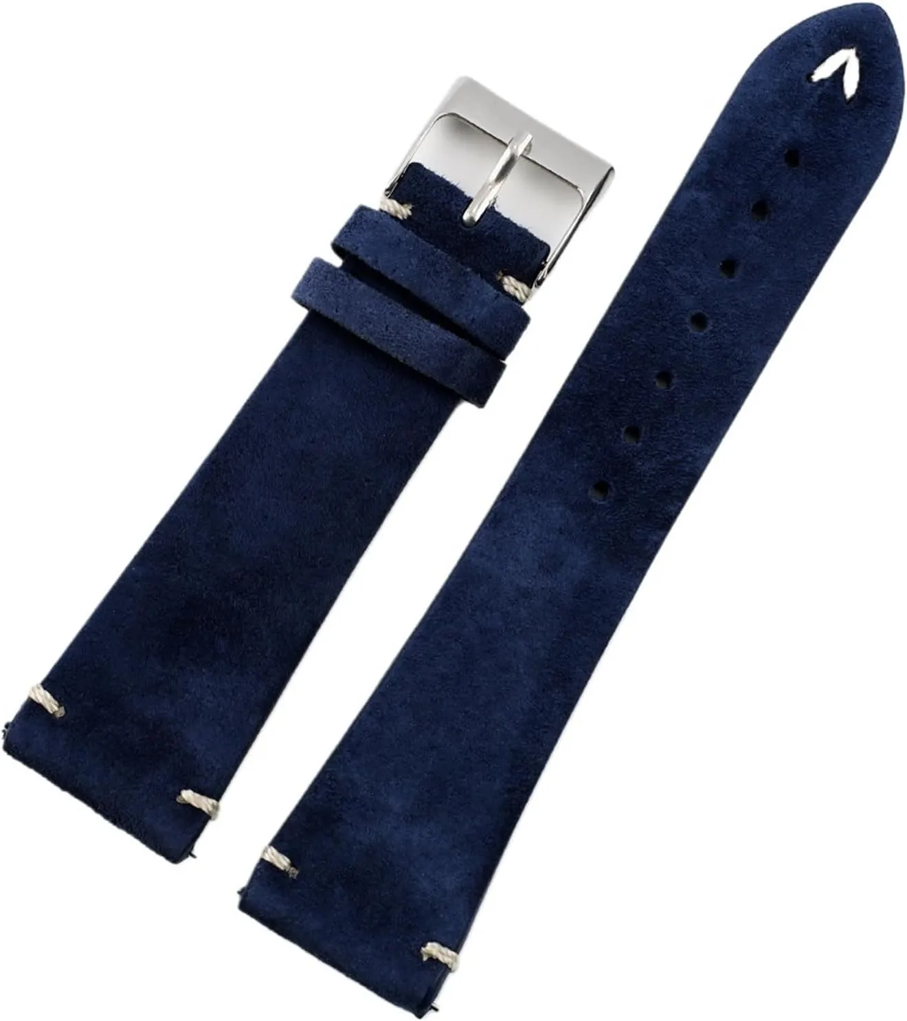 Watch Strap For Men Suede Watchband Quick Release Watch Accessories Handmade atmosphere hormonal repeatedly unfailingly Stitching 