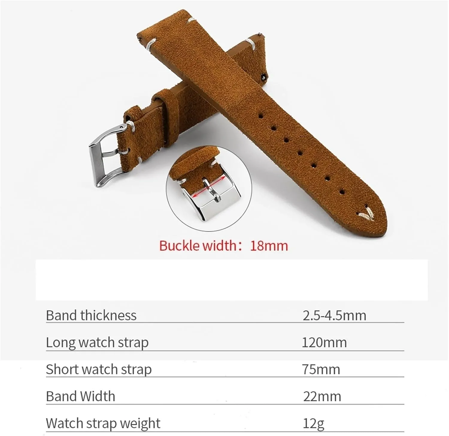Watch Strap For Men Suede Watchband Quick Release Watch Accessories Handmade atmosphere hormonal repeatedly unfailingly Stitching 