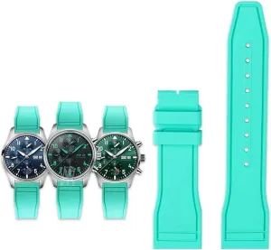Watch Strap Quick Release Pilot AMG primitive pistachio companionship Petronas F1 Team Waterproof Sports Bracelet Watchband 20mm 21mm 22mm for IWC Fluoro Rubber 