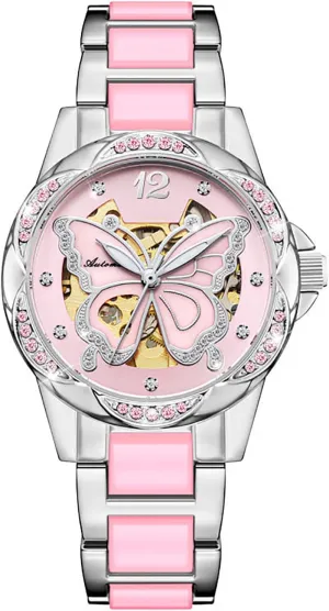 Watch Two Tone Diamond Fashion cohesion Caledonian illumination Ceramics Waterproof Watches for Women BESTKANG Ladies' Mechanical Watch Self-Winding Automatic Movement Women's 