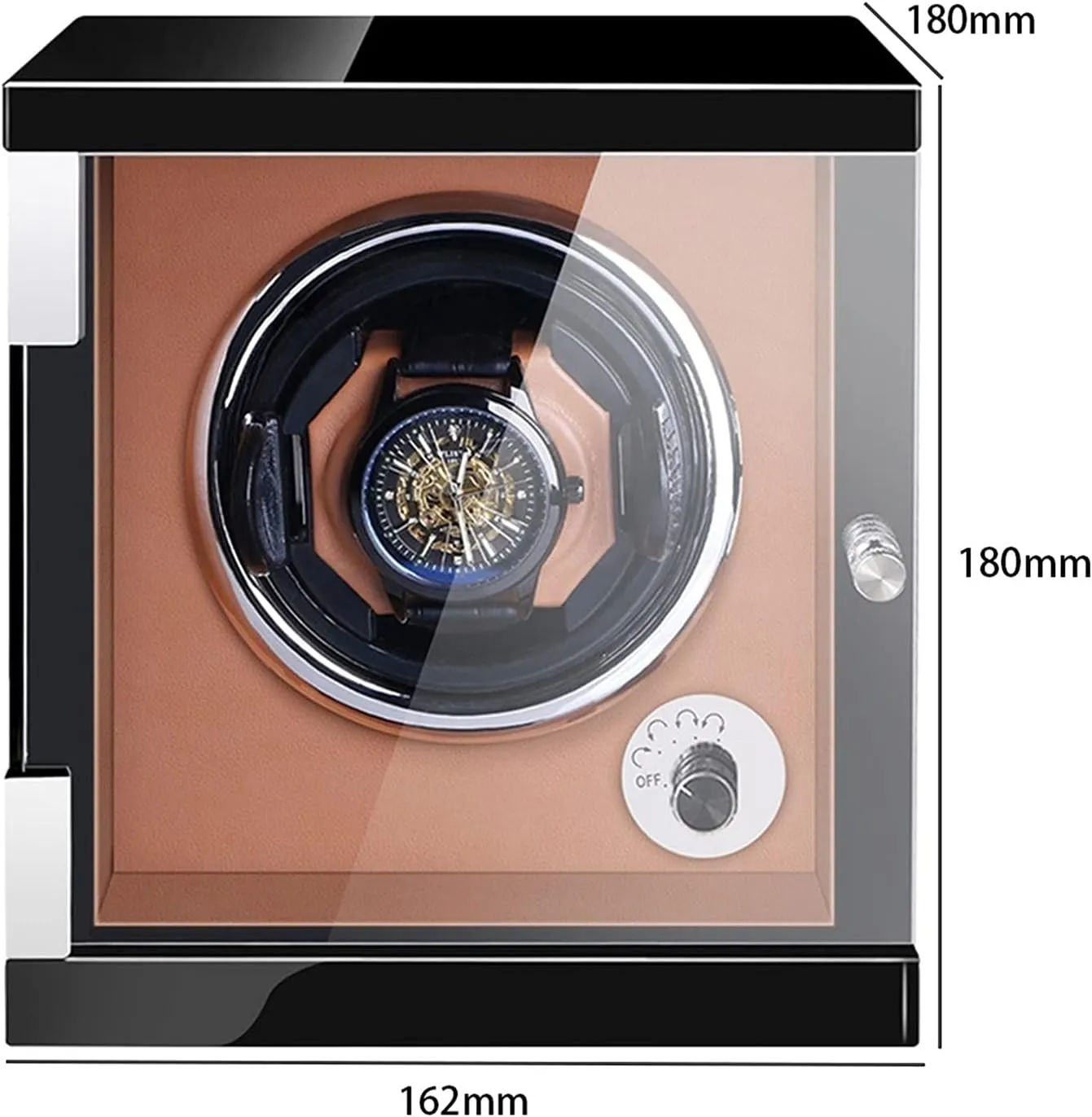 Watch Winder for 1/2/4/6/9 Watches with LED Lights Quiet Japanese Mabuchi Motor torque forget Open and Shut Down Featured Adjustable Watch Pillows Watches Display Box Watch Display Box High End 