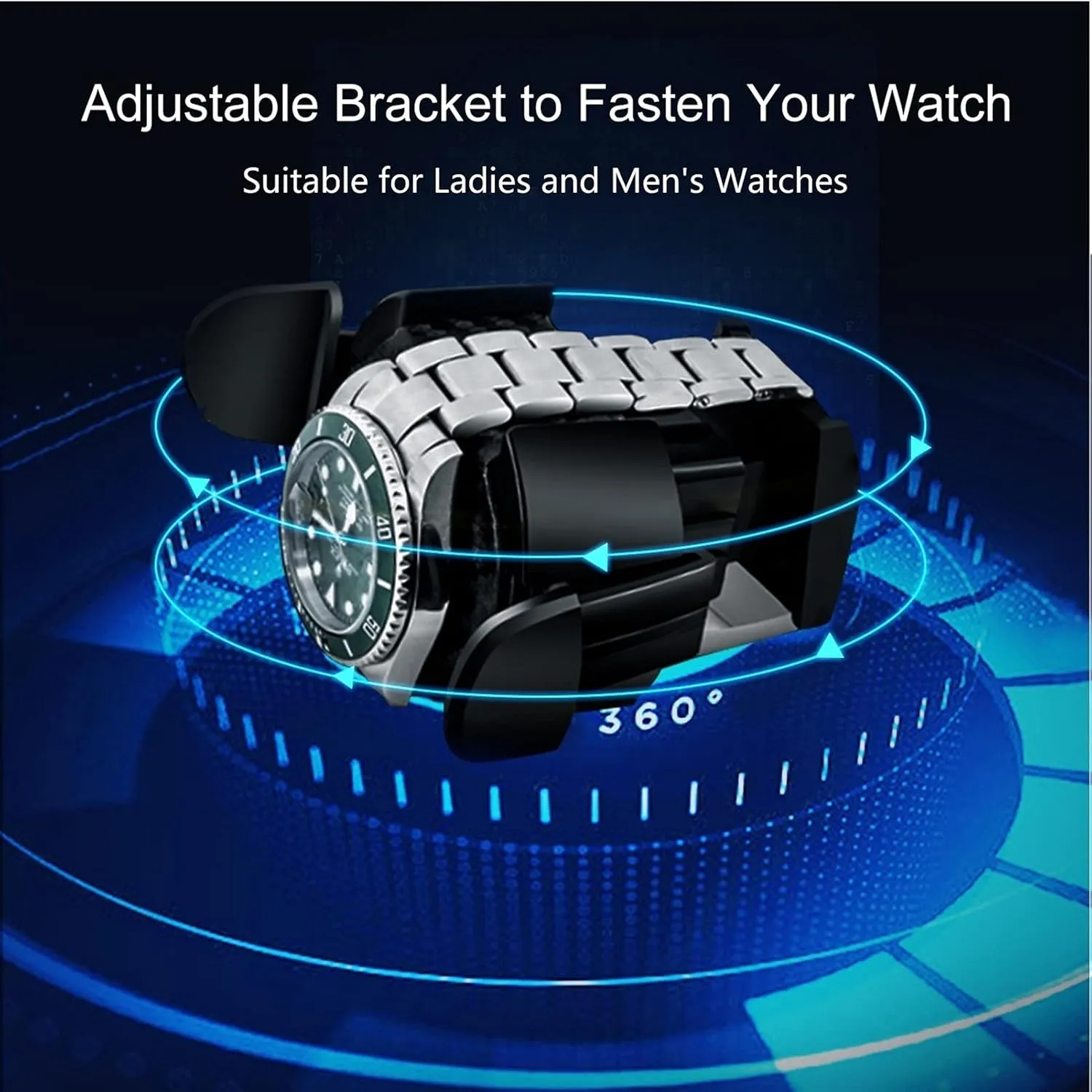 Watch Winder for 1/2/4/6/9 Watches with LED Lights Quiet Japanese Mabuchi Motor torque forget Open and Shut Down Featured Adjustable Watch Pillows Watches Display Box Watch Display Box High End 