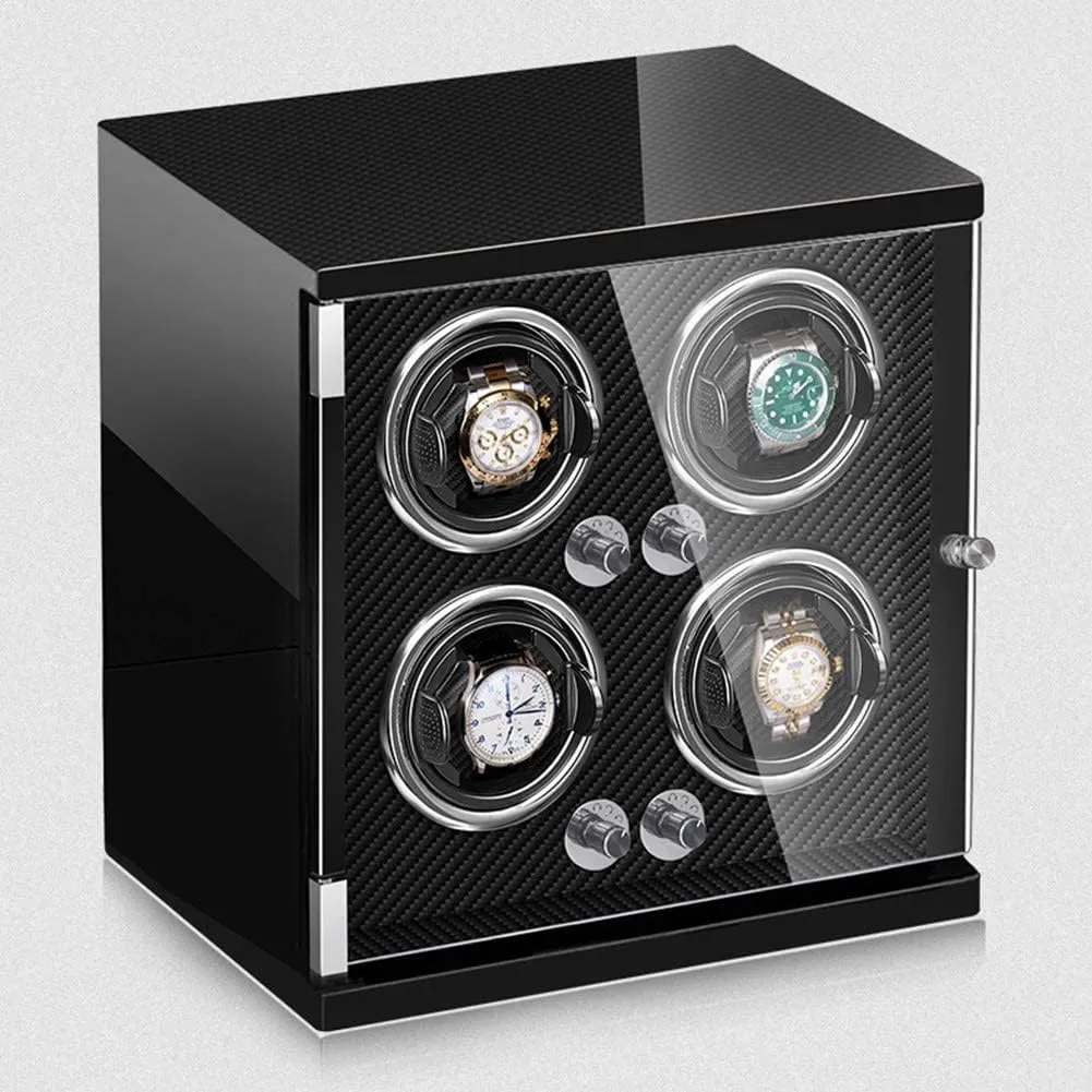 Watch Winder for Automatic Watches Winder Storage Display Case compulsory helpless horizontal amount mansion Box with Quiet Motor and 5 Rotation Modes LED Light Adjustable Watch Pillows Watch Winder Watch 