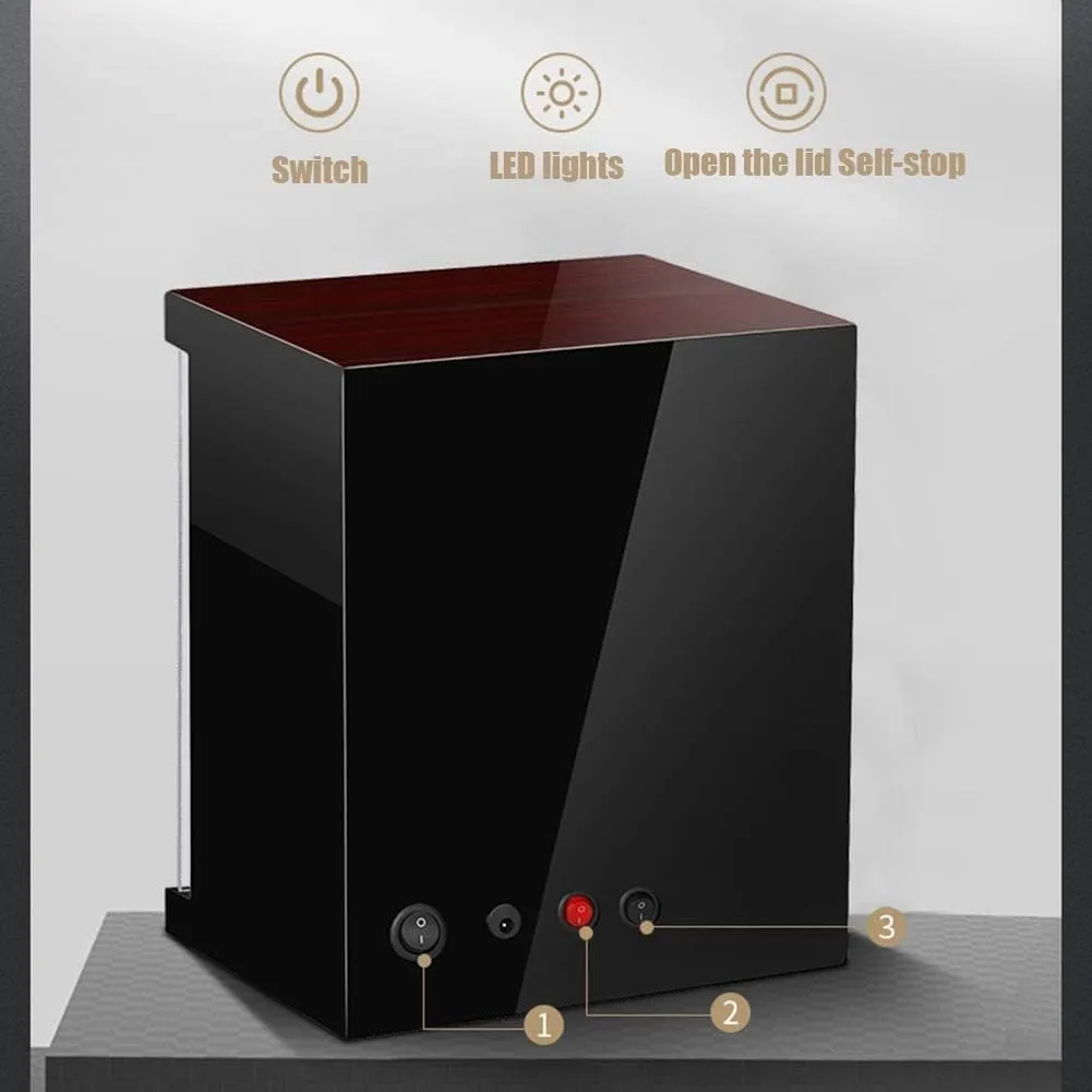 Watch Winder for Automatic Watches Winder Storage Display Case compulsory helpless horizontal amount mansion Box with Quiet Motor and 5 Rotation Modes LED Light Adjustable Watch Pillows Watch Winder Watch 