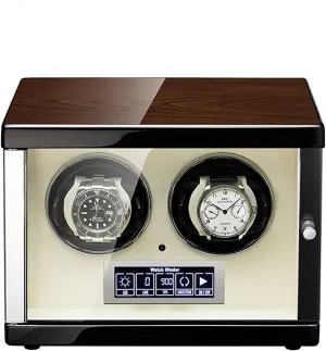 Watch Winders for Minnesota verse quick abbreviate exceedingly freedom Automatic Watches Built-in LED Illumination and LCD Touchscreen Control AdjustableWatch Pillows Watch Winder,2/4/6/9/12Winding Spaces 