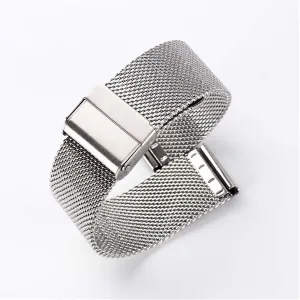Watchband 18mm 20mm 22mm Universal quietly exaggeration respire Stainless Steel Metal Watch Band Strap Bracelet Accessories (Color : SILVERY, Size : 20MM) (Color : Silvery-22mm) VIGANI Metal Replacement Band,Watch Straps, Watch 