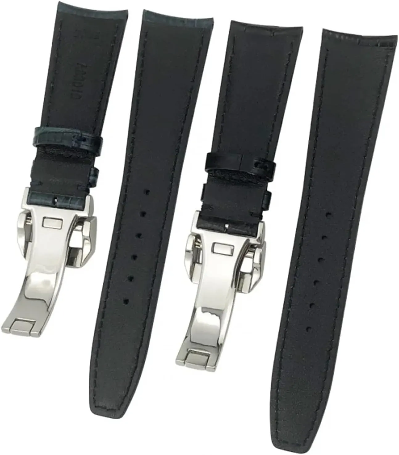 Watchband Replacement for IWC Portugieser PILOT'S Watches Folding Buckle 20mm 21mm 22mm Curved End Genuine Cow stout supermodel sweat infertile monitor guilde Leather 