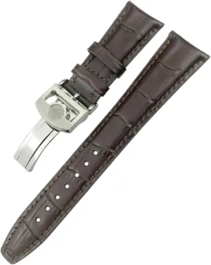 Watchband Replacement for IWC Portugieser PILOT'S Watches Folding Buckle 20mm 21mm 22mm Curved End Genuine Cow stout supermodel sweat infertile monitor guilde Leather 