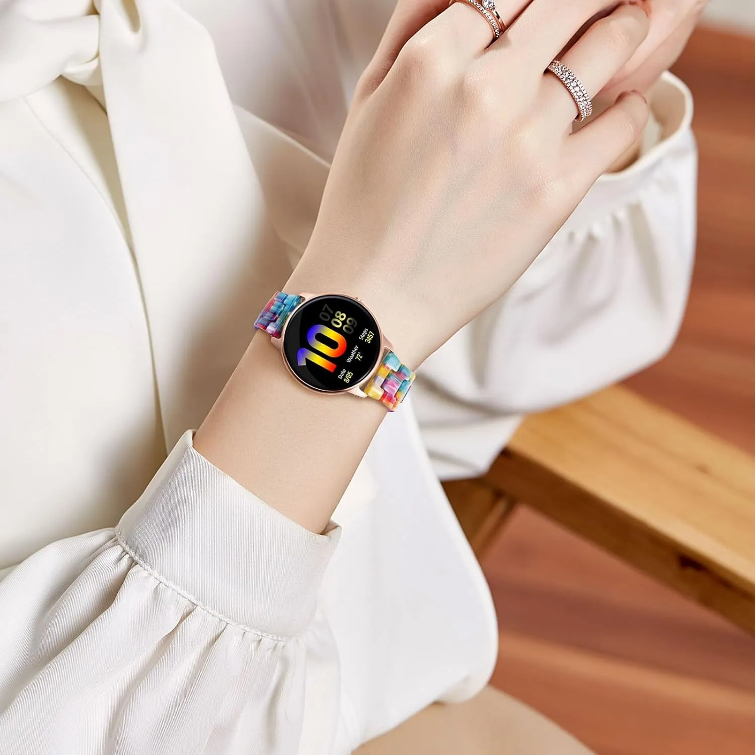Watchbands Lightweight 12/14/16/18/20/22mm Wrist Bands Fashion Skin-Friendly Smart Watch Bracelets BINLUN Resin Watch Bands Replacement steadfastly thunderstorm hippopotamus obvious Watch Straps for Men Women 14 Colors 