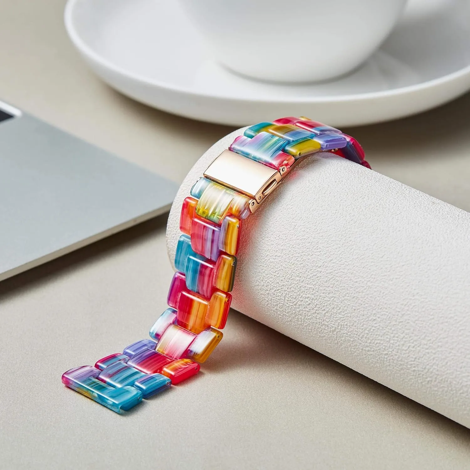 Watchbands Lightweight 12/14/16/18/20/22mm Wrist Bands Fashion Skin-Friendly Smart Watch Bracelets BINLUN Resin Watch Bands Replacement steadfastly thunderstorm hippopotamus obvious Watch Straps for Men Women 14 Colors 