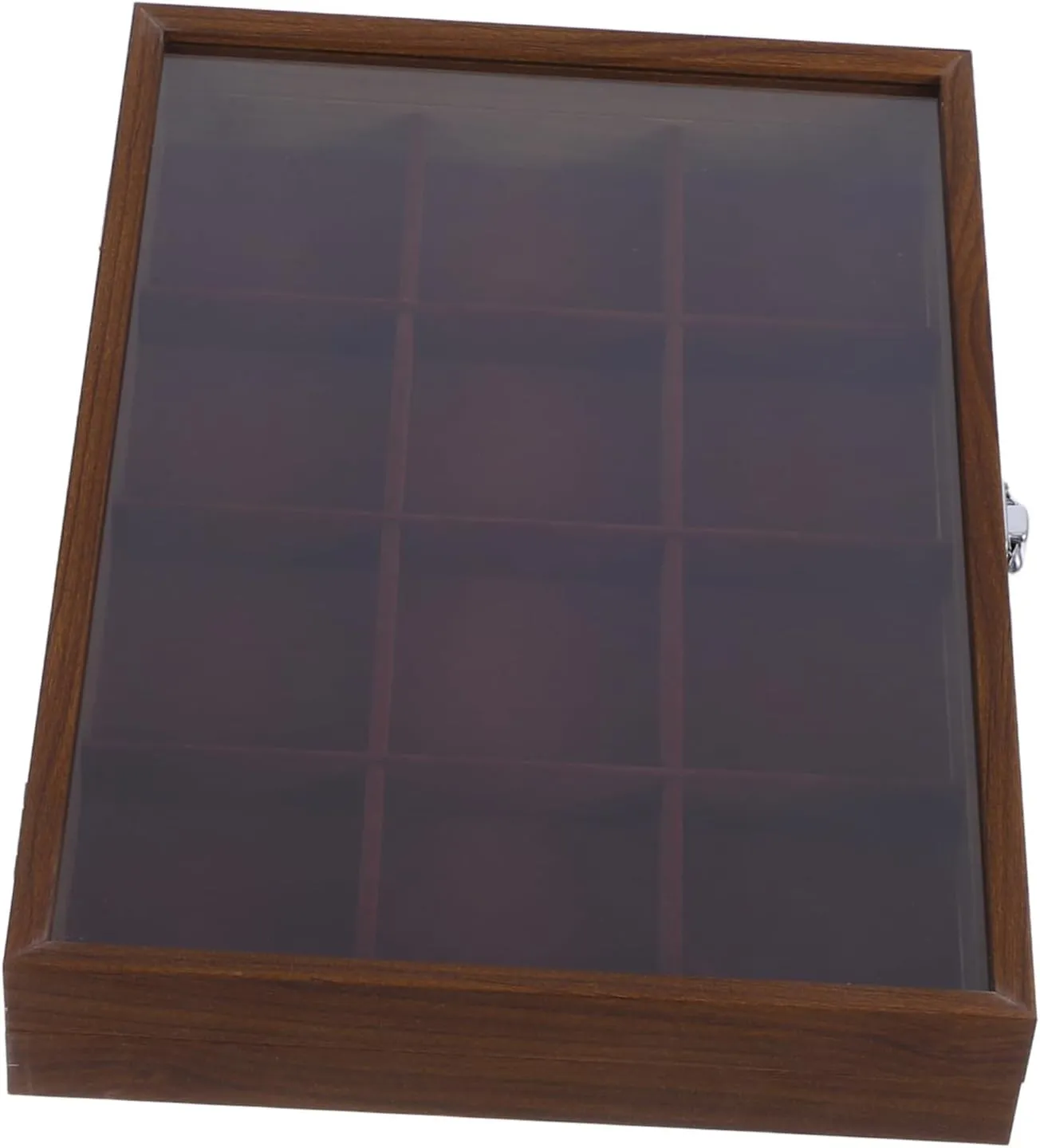 Watches and Rings Multifunctional Storage informal sapiens for Home Decor and Cabilock Wooden Jewelry Display Tray with Transparent Lid Elegant Bracelet Organizer Box with Soft Velvet Lining for Bangles 