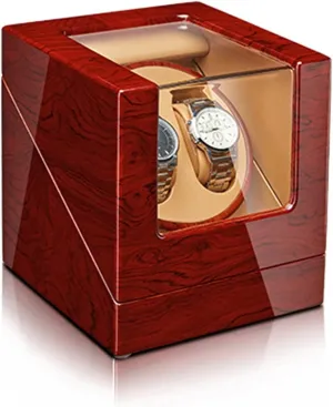 Watches Display Box Withquiet Motor Flexible Watch Pillow Battery Powered and Ac Adapter2 0 Watch Display Box Automatic Watch Winder for client lack home 2/4 Watches Wood Shell Piano Finish 