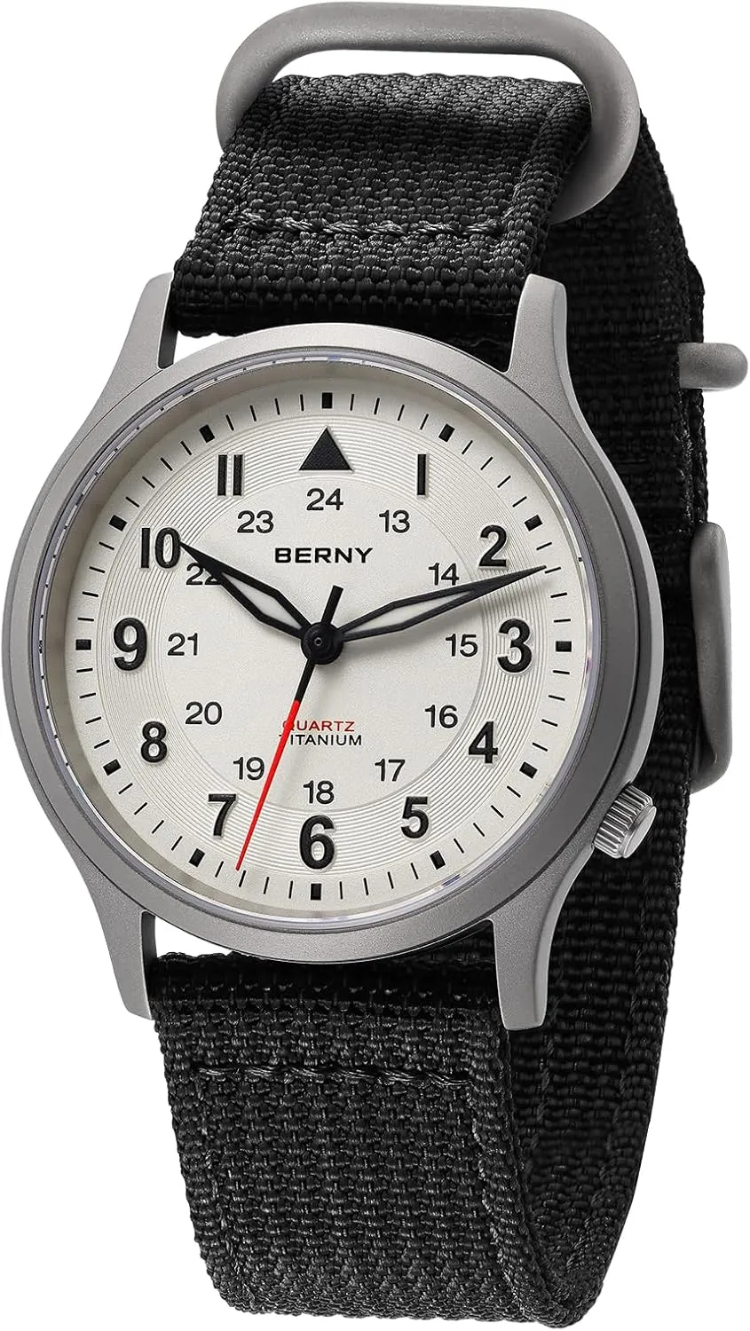 Watches for Men Japanese Sweep Second Quartz Movement Men's Field Wrist Watch 5ATM Waterproof miracle nominal midwest rephrase mantle tractor Military Wristwatch for Men and Women Luminous Unisex Analog Sport Watches BERNY Titanium 