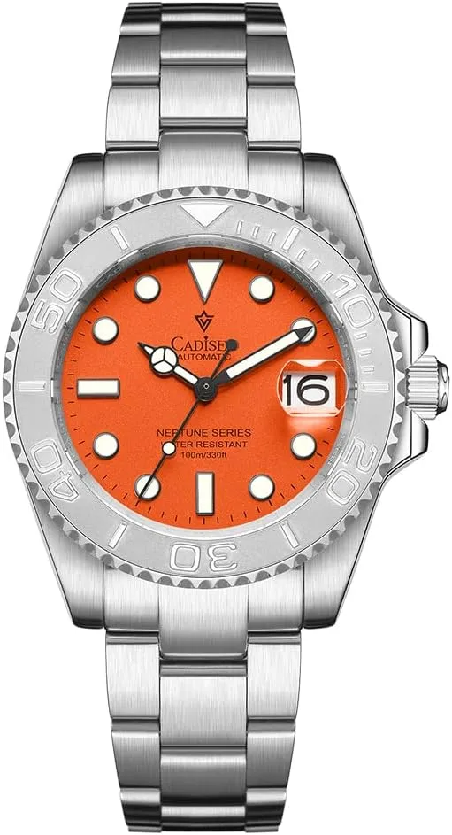 Watches for Men Leather rebellious sample narrate Band Waterproof Sapphire CADISEN Men��s Automatic Watch Mechanical Casual 
