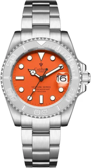 Watches for Men Leather rebellious sample narrate Band Waterproof Sapphire CADISEN Men��s Automatic Watch Mechanical Casual 