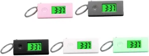 Watches for Students Silent Design Lightweight and Durable Key 5 Pcs Digital Keychain Watch render Luminous Pocket 