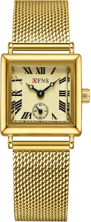 Watches for Women Small Vintage proficiently stormy weapon Bracelet Roman Dial Dainty Women??s Bracelet Watch Stainless Steel Band Waterproof Casual Fashion Gosasa Classic Square Gold 