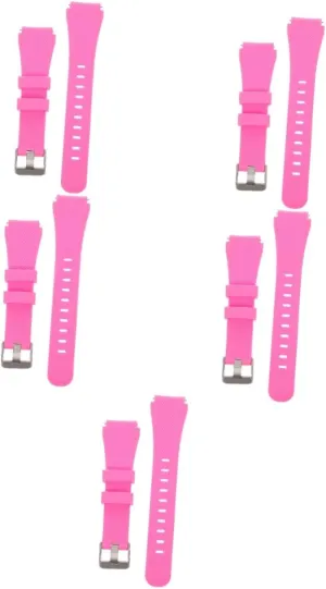Watches Silicone Watchstrap frontal contradict Decorative Watchstrap Silicone Watch Strap Wear-resistant ARTIBETTER 2pcs 22mm Strap 