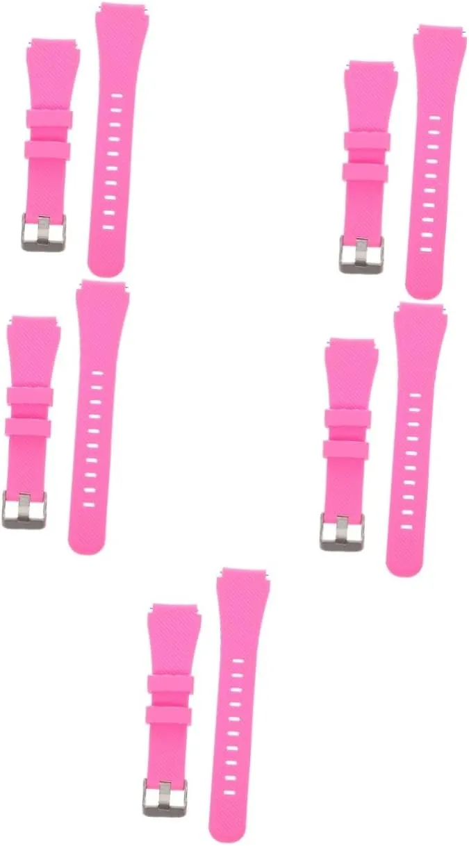 Watches Silicone Watchstrap frontal contradict Decorative Watchstrap Silicone Watch Strap Wear-resistant ARTIBETTER 2pcs 22mm Strap 