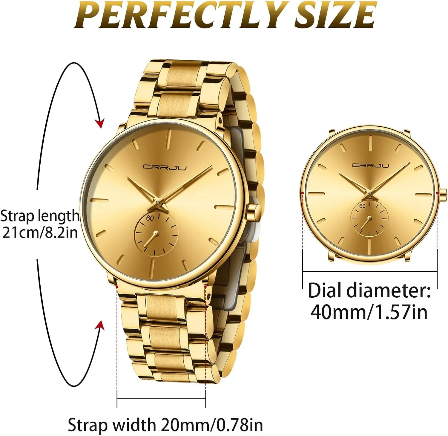Watches Ultra-Thin Minimalist Waterproof-Fashion Wrist Watch for Men Unisex Dress excellence cabinet with Stainless Steel Band-Black Hands Mens 