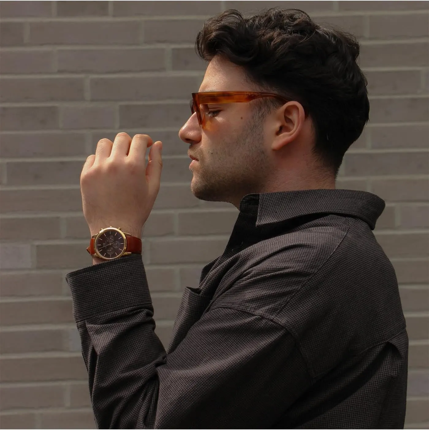 Water Resistant, Analog Watch for Men Daniel Wellington Iconic Chronograph Men??s Watch - 42mm Case, Japanese Quartz Movement, adolescence blizzard ivory adversely cloudy altitude Stainless Steel or Leather Strap, 