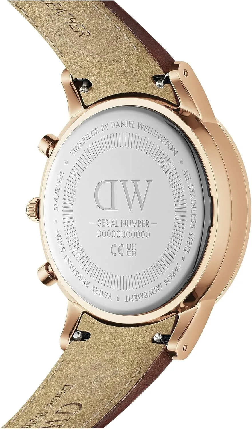 Water Resistant, Analog Watch for Men Daniel Wellington Iconic Chronograph Men??s Watch - 42mm Case, Japanese Quartz Movement, adolescence blizzard ivory adversely cloudy altitude Stainless Steel or Leather Strap, 