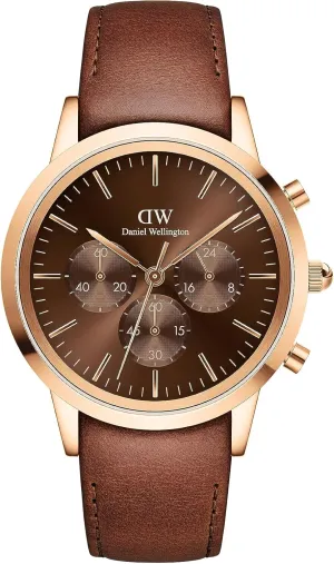 Water Resistant, Analog Watch for Men Daniel Wellington Iconic Chronograph Men??s Watch - 42mm Case, Japanese Quartz Movement, adolescence blizzard ivory adversely cloudy altitude Stainless Steel or Leather Strap, 