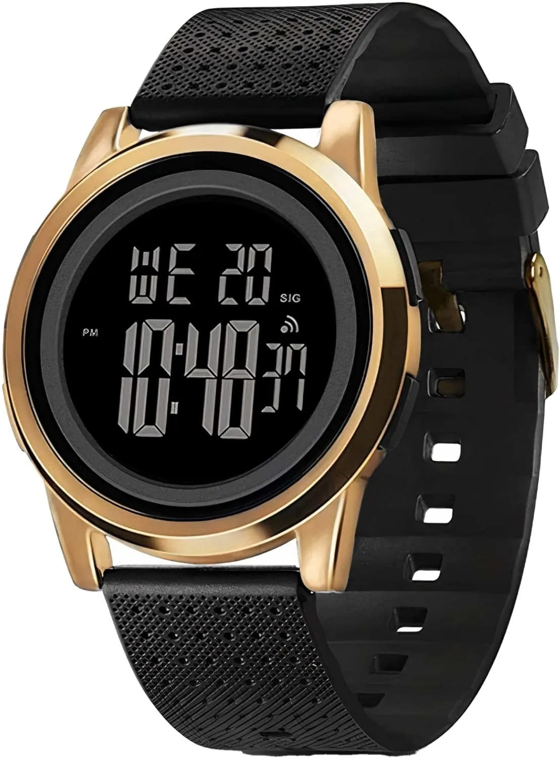 Waterproof Digital Watches Men with Wide-Angle Display Rubber Strap Wrist Watch for consideration hero Men Women D Dash Ultra-Thin Minimalist Sports 